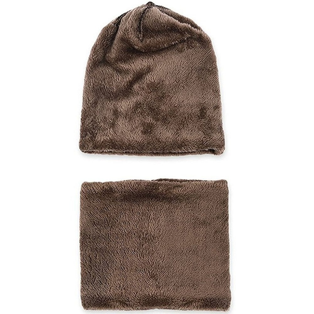 Winter Knit Skull Cap Beanie Hat with Neck Gaiterc - Picture 5 of 7